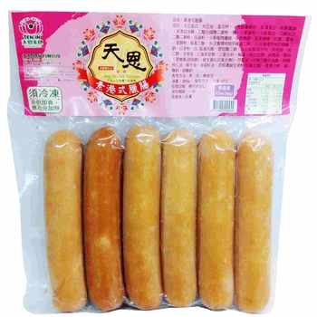 Image HK Hong Kong Style HongKong Sausage 天恩 - 港式腊肠 380grams